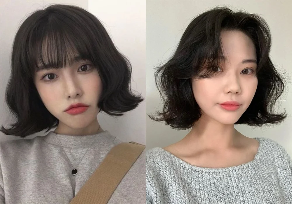Kiểu uốn đuôi tóc ngắn chữ S