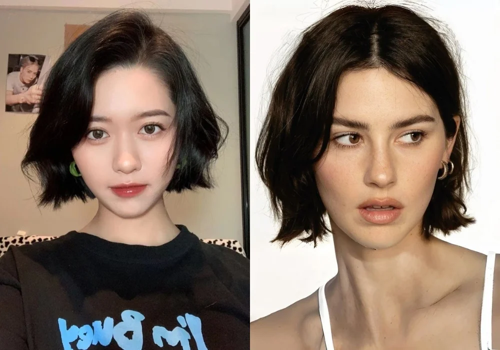 Tóc ngắn nữ không mái