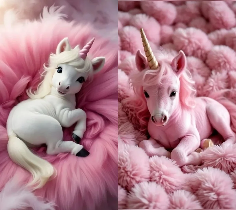 Hình nền ngựa thần – Phong cách huyền ảo: ngựa Pony đáng yêu