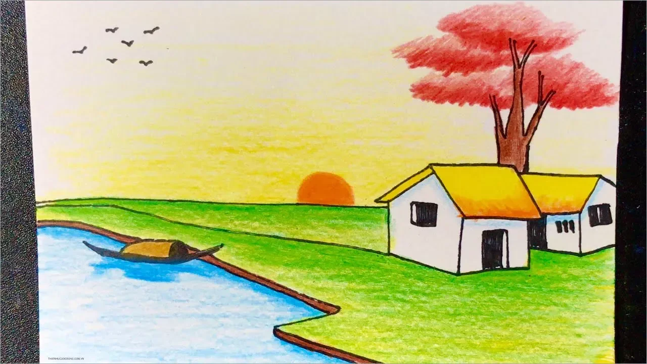 10 Vẽ Tranh Đề Tài Tự Do Ideas | tranh, tranh phong cảnh, bức tranh phong cảnh (2)
