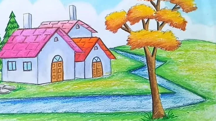10 Vẽ Tranh Đề Tài Tự Do Ideas | tranh, tranh phong cảnh, bức tranh phong cảnh