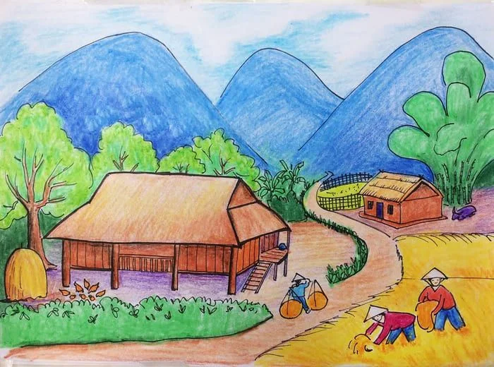 10 Vẽ Tranh Đề Tài Tự Do Ideas | tranh, tranh phong cảnh, bức tranh phong cảnh (3)