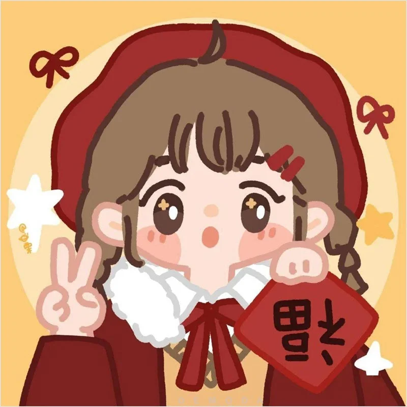Ảnh đại diện Tết phong cách chibi 3