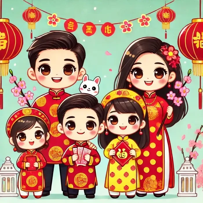 Khám phá bộ sưu tập chibi tết cute độc đáo