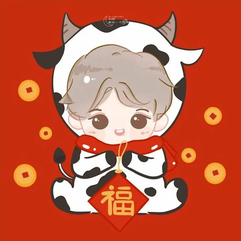 Ảnh đại diện Tết phong cách chibi 2