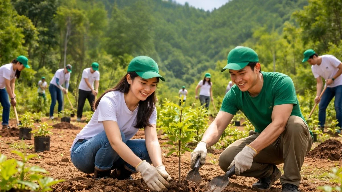 Hình ảnh trồng cây gây rừng - 2