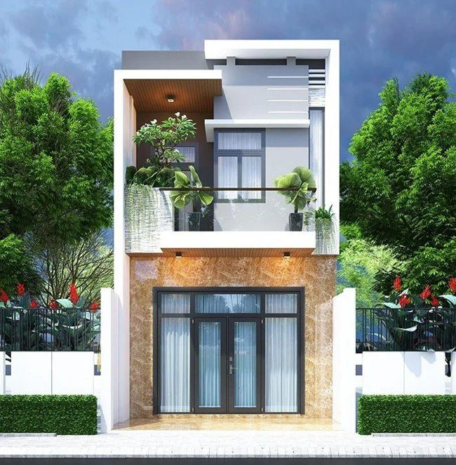 Những mẫu thiết kế nhà ống 2 tầng đẹp xu hướng 2026