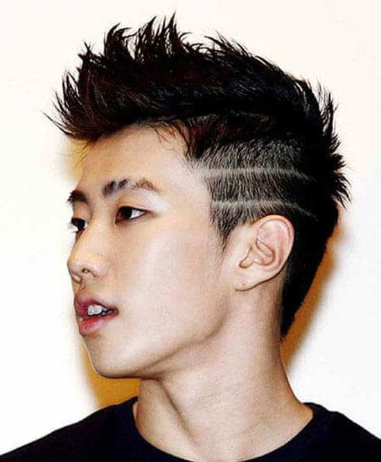 Tóc undercut ngắn vuốt dựng