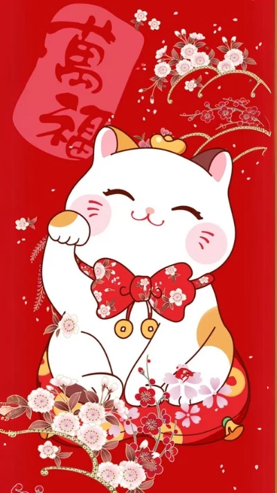 Hình nền mèo Thần Tài (3)