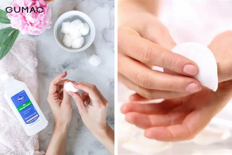Tẩy lớp sơn cũ hoặc làm sạch móng
