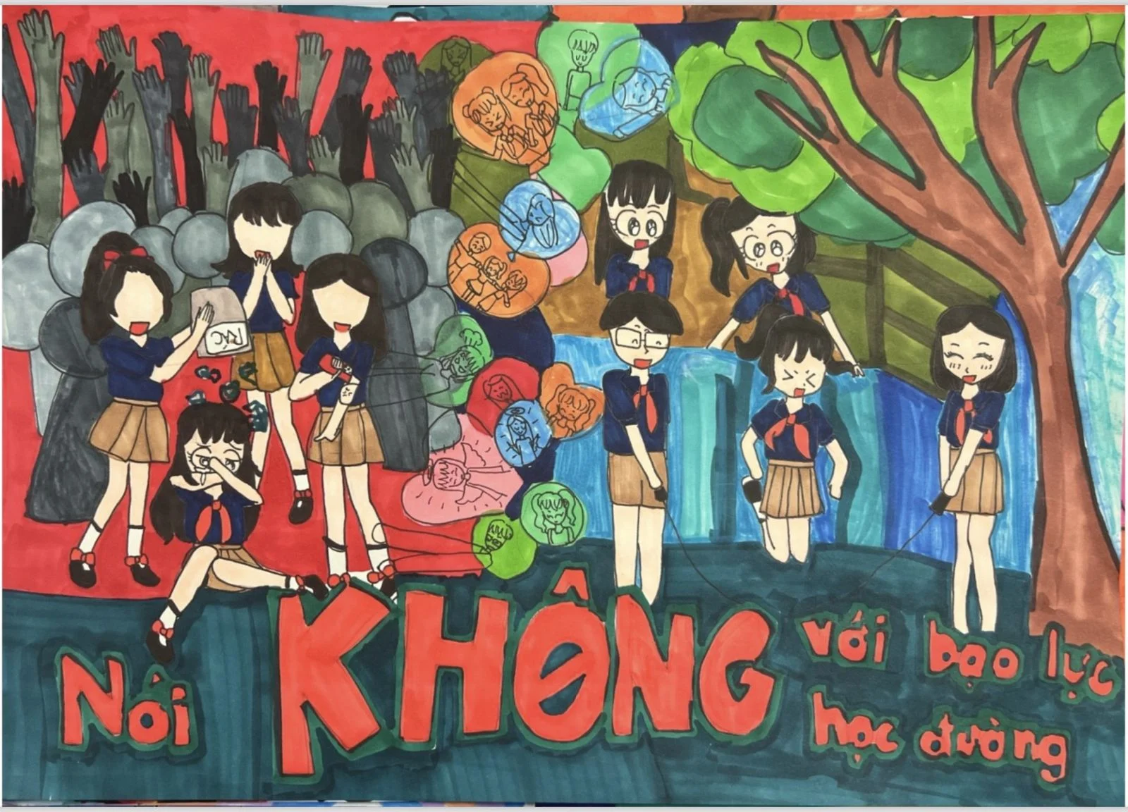 Chương trình "Xây dựng tình bạn đẹp - Nói không với bạo lực học đường"