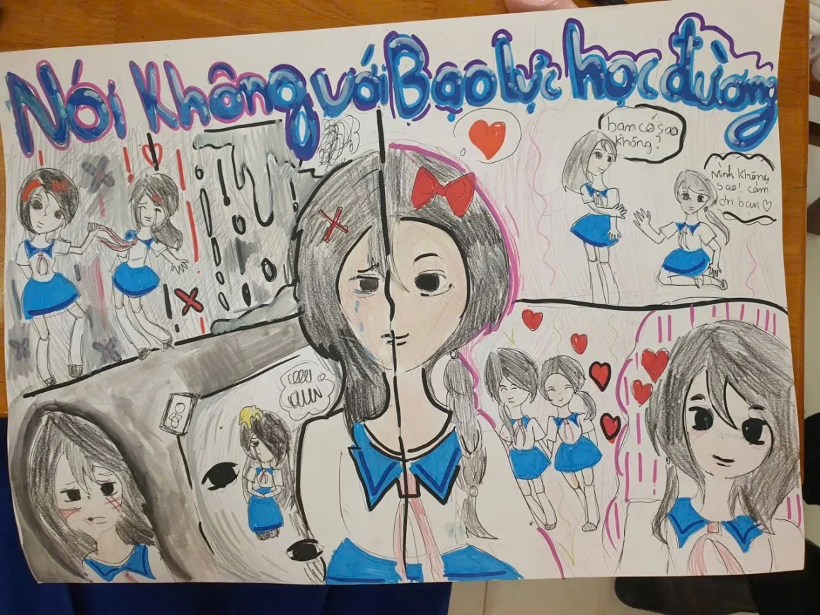 Trường Tiểu học Phước Hưng: Hội thi vẽ tranh “Phòng, chống bạo lực học đường” | Xã An Phú