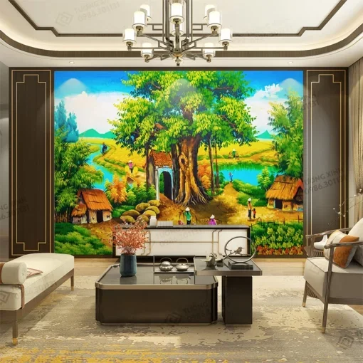 tranh dán tường đồng quê (2) (2)