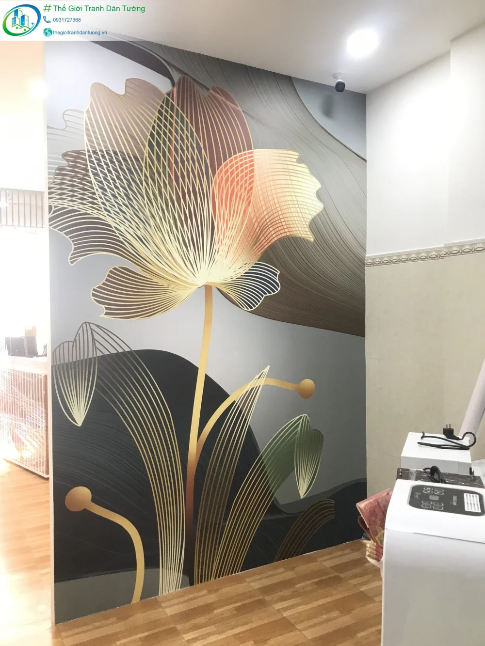 Thi công tranh dán tường 3d - Thế Giới Tranh Dán Tường