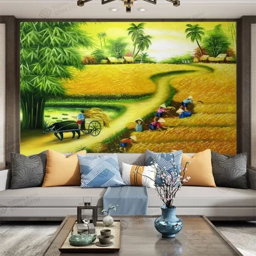 tranh dán tường đồng quê (2)