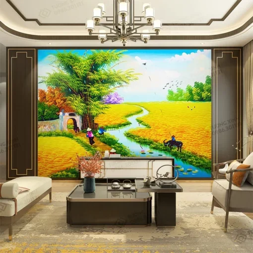 tranh dán tường đồng quê (2)
