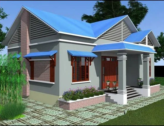 Mau thiet ke nha cap 4 dep 8